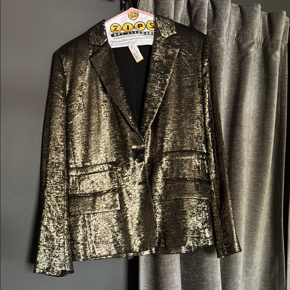 Metallic Gold Women's Blazer